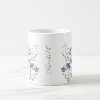 Lila Aquarell Wildfloumen Tasse Coffee Mug