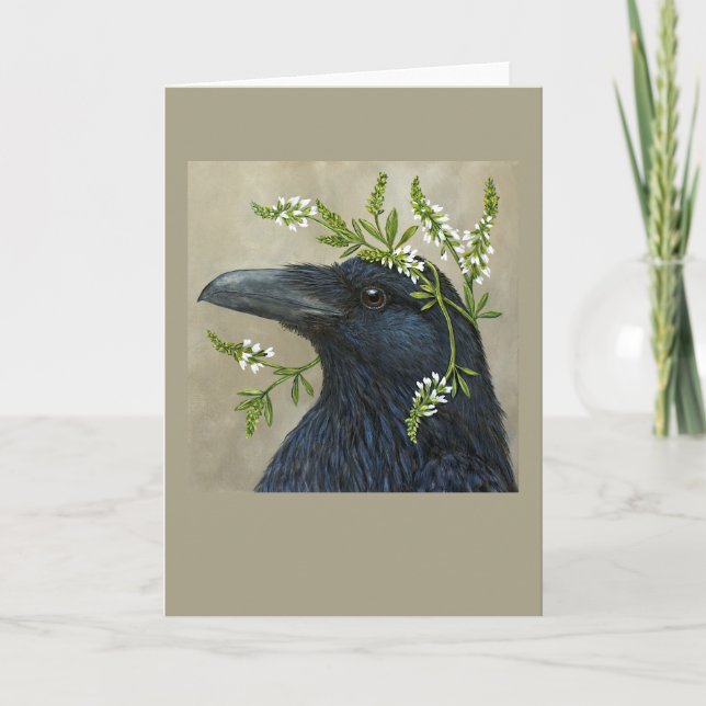 Lila carte corbeau (vertical (Devant)