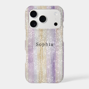 Lila doré rayures violettes scintillement