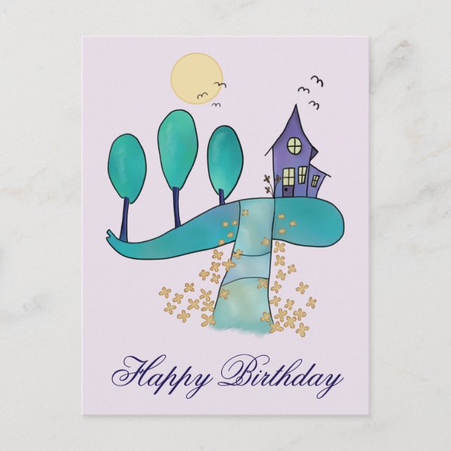 lila Haus Postcard (Front)