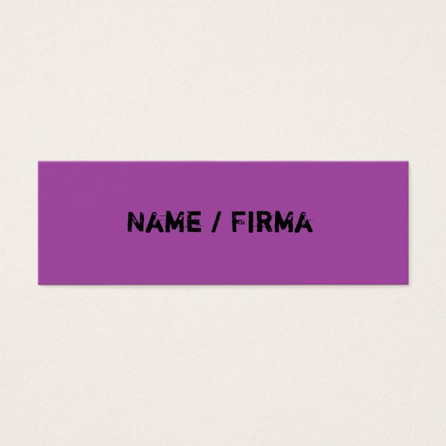 Lila - mini Visitenkarten (Front)