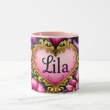 LILA ~ Mug personnalisé ~ zany inhabituel