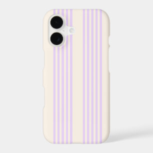 Lila pourpre et beige motif cinq rayures