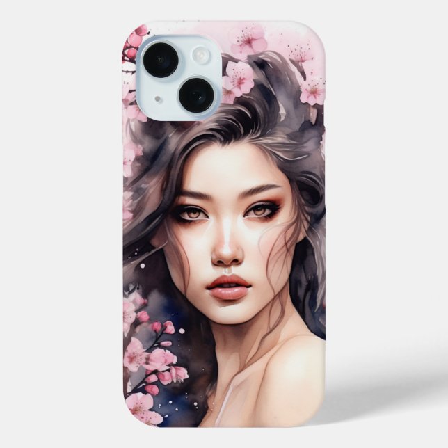 Lila Sakura Tattoo Case-Mate Phone Case (Back)