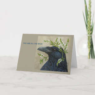 Lila the raven card