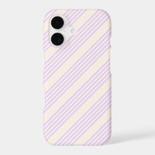 Lila violet et beige motif cinq rayures