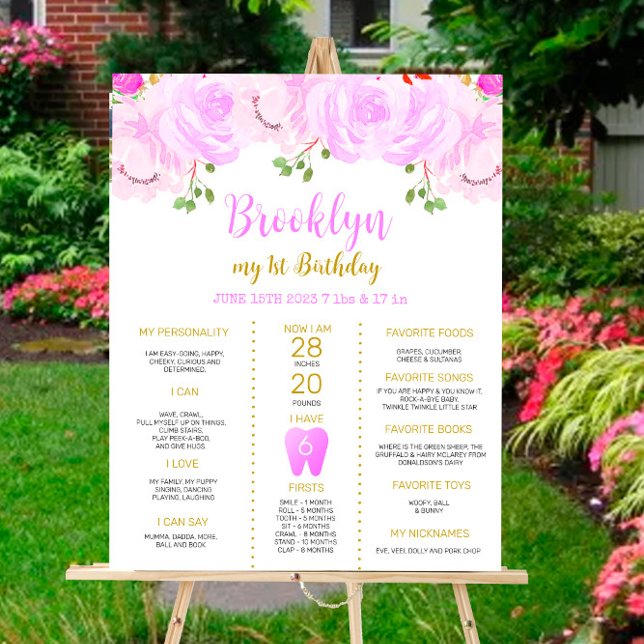 Lilac 1er Anniversaire Poster (Créateur téléchargé)