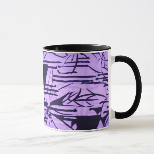lilac abstract pint mug (Right)