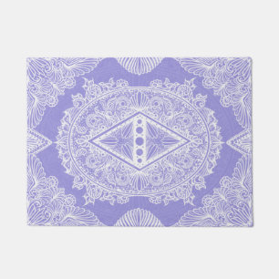 Lilac , Age of awakening, bohemian, newage Doormat