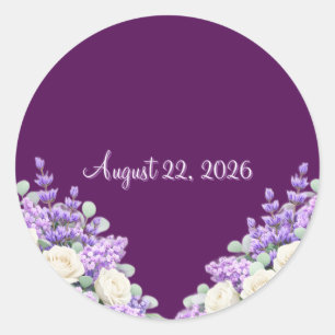 Lilac and Lavender Celebration Stickers