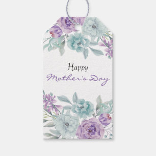 Lilac and Mint Floral   Mother's Day Gift Tag