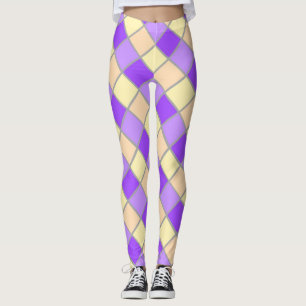 Lilac and Peach Leggings