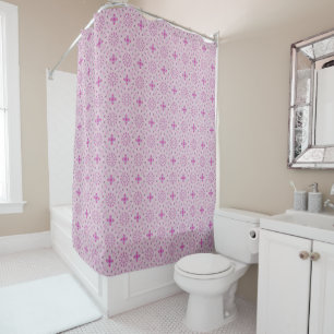 Lilac and Pink Circle Geo Repeat Pattern