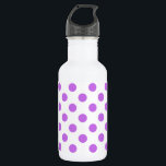 Lilac and white polka dots 532 ml water bottle<br><div class="desc">Lilac and white polka dots</div>