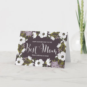 Lilac Anemones Blooms Happy Mother's Day Card