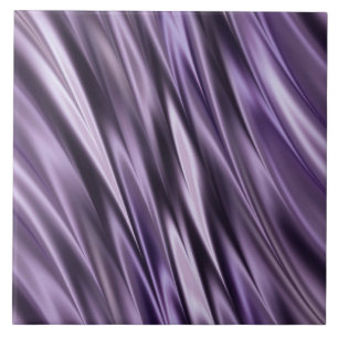 Lilac black waves tile