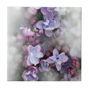 Lilac blooming tile