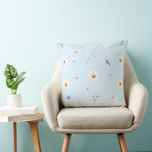 Lilac Bloomlets Throw Pillow