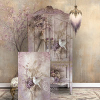 Lilac Blooms Dove & Romantic Rustic Floral