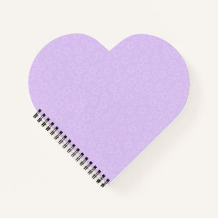 Lilac Blossom Heart Notebook