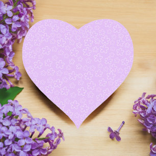 Lilac Blossom Heart Sticker