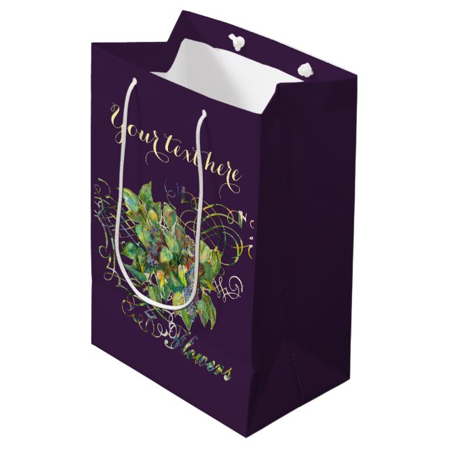 lilac blossoms medium gift bag (Front Angled)