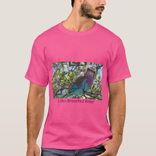Lilac-Breasted Roller – Flying Rainbow Tee (Front)