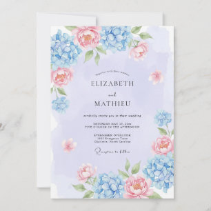 Lilac Breezy Spring Wedding Invitation
