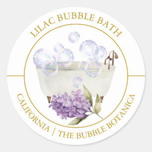 Lilac Bubble Bath label