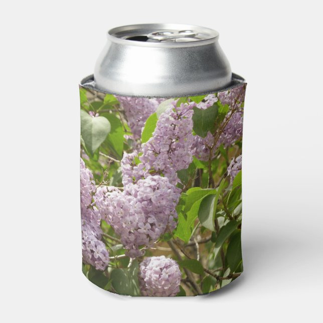 Lilac Bush Beautiful Purple Spring Flowers Can Cooler (Can Front)