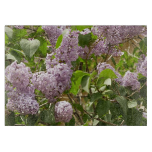 Lilac Bush Beautiful Purple Spring Flowers Cutting Board