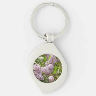 Lilac Bush Beautiful Purple Spring Flowers Keychain