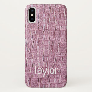 Lilac Carré Texture Imprimer iPhone X Coque