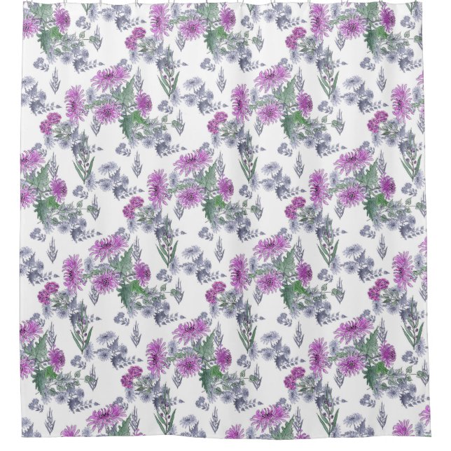 Lilac chrysanthemums (Front)