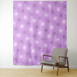 Lilac  circles pattern tapestry