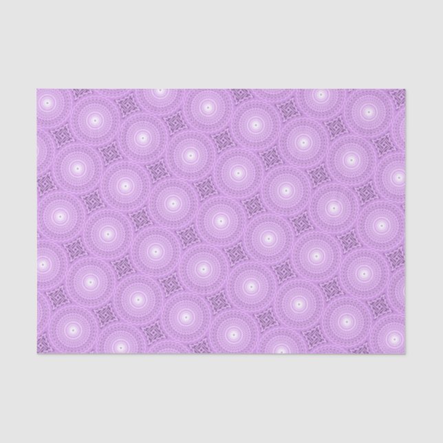 Lilac  circles pattern tissue paper (Front)