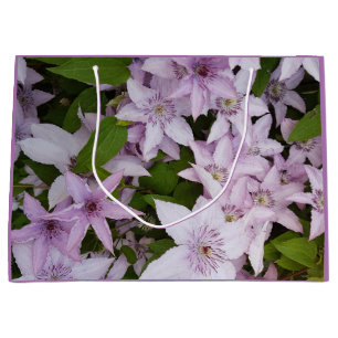 lilac ,clematis, beautiful, flower,lilac flower, large gift bag
