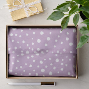 Lilac Dalmatian Spots, Dalmatian Dots, Dotted Tissue Paper