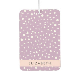 Lilac Dalmatian Spots, Dalmatian Dots, Your Name Air Freshener
