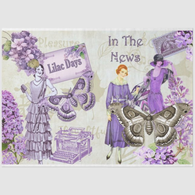 Lilac Days Design Series 7 Tissue Paper (Front)