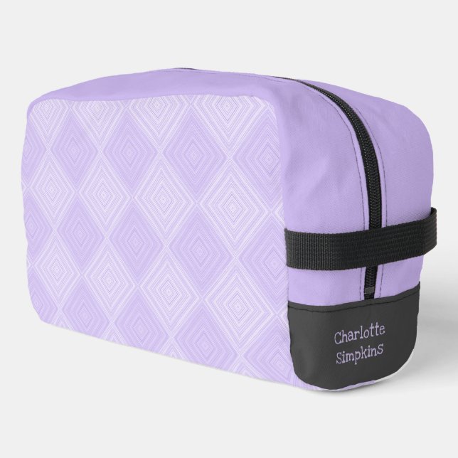 Lilac Diamant Deux Tons Et Sac De Lachette De Nom  (Coin gauche)