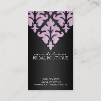 Lilac Diamond Damask Appointment Cards