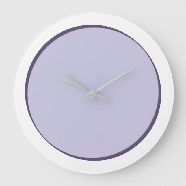 Lilac Dot Large Clock (Front)