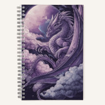 Lilac Dragon in the Clouds Journal