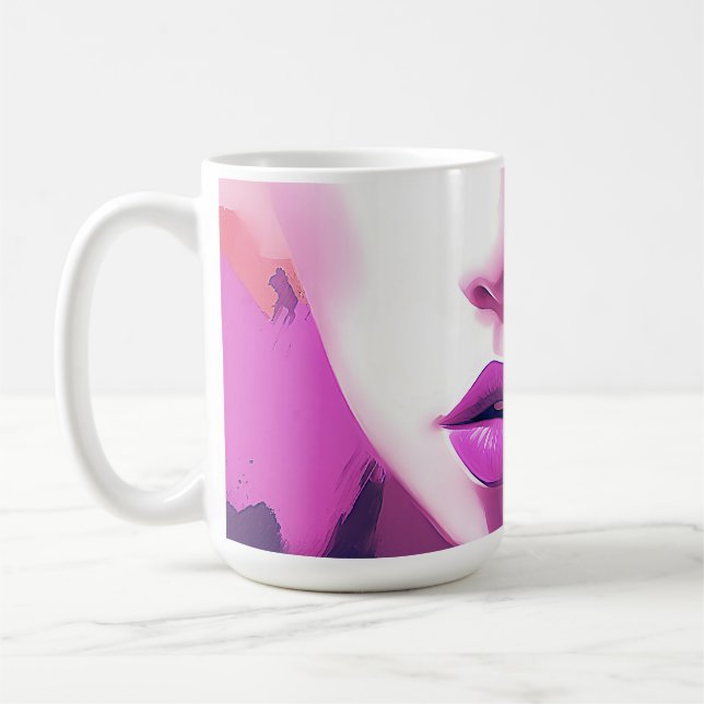 Lilac Dream Whisper – Serene, Ethereal, Purple Coffee Mug (Left)