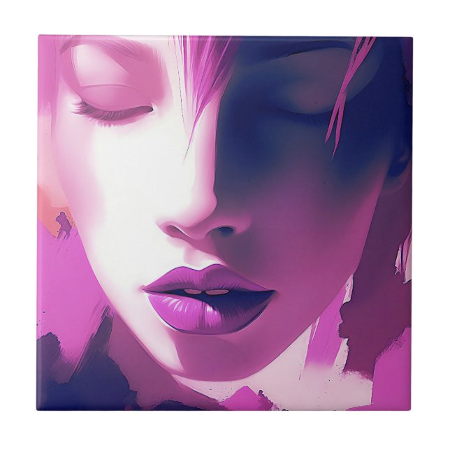 Lilac Dream Whisper – Serene, Ethereal, Purple Tile (Front)