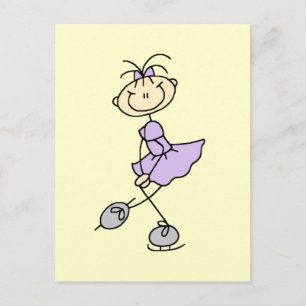 Lilac Dress Figure Skater Tshirts and Gifts Postcard