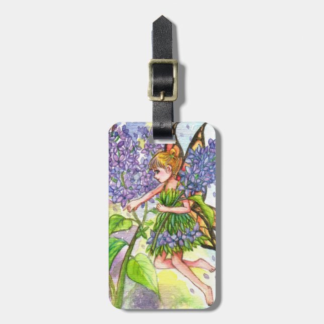Lilac Fairy Luggage Tag (Front Vertical)