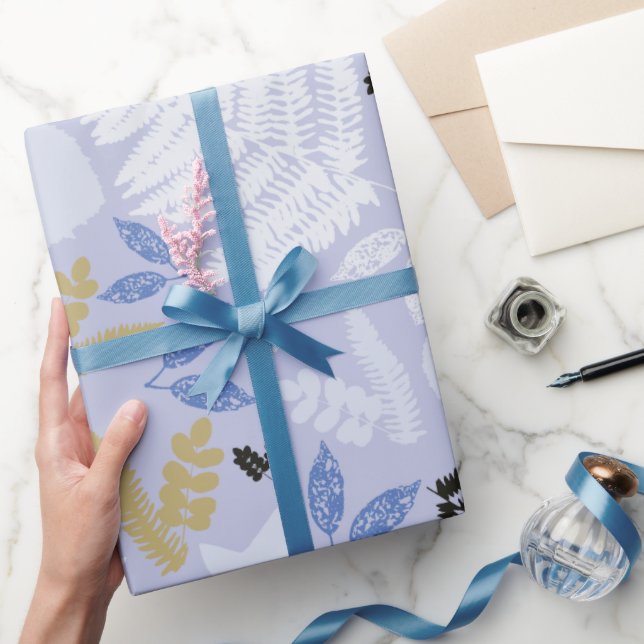 Lilac fern wrapping paper (Gifting)