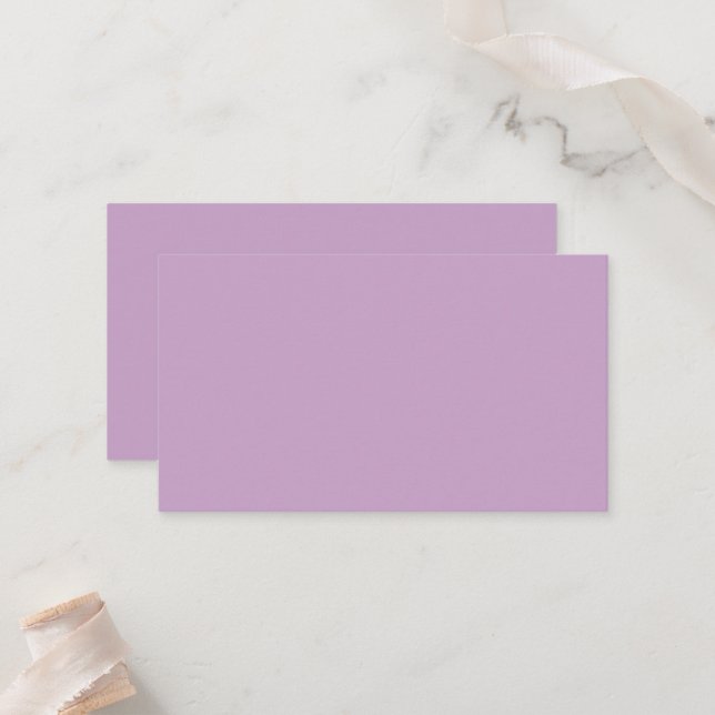 Lilac Flat Place Card (Front/Back In Situ)